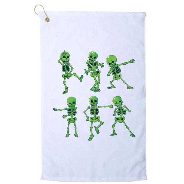 Halloween Girl Dancing Skeletons Dance Challenge Platinum Collection Golf Towel