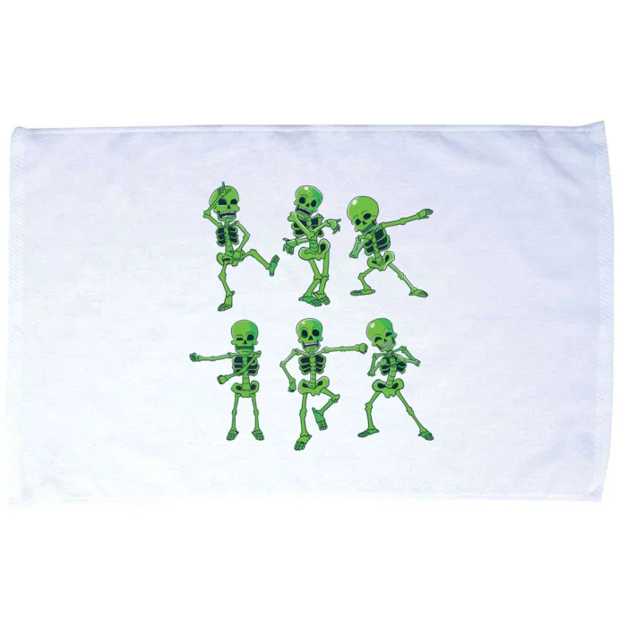 Halloween Girl Dancing Skeletons Dance Challenge Microfiber Hand Towel