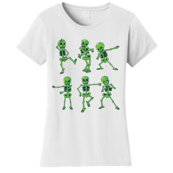 Halloween Girl Dancing Skeletons Dance Challenge Women's T-Shirt