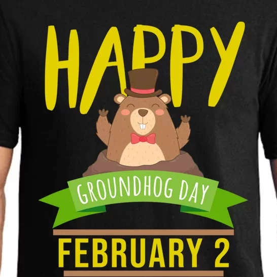 Happy Groundhog Day Respect The Groundhog Gift Pajama Set