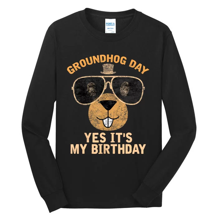 Happy Groundhog Day Lovers Costume Tall Long Sleeve T-Shirt