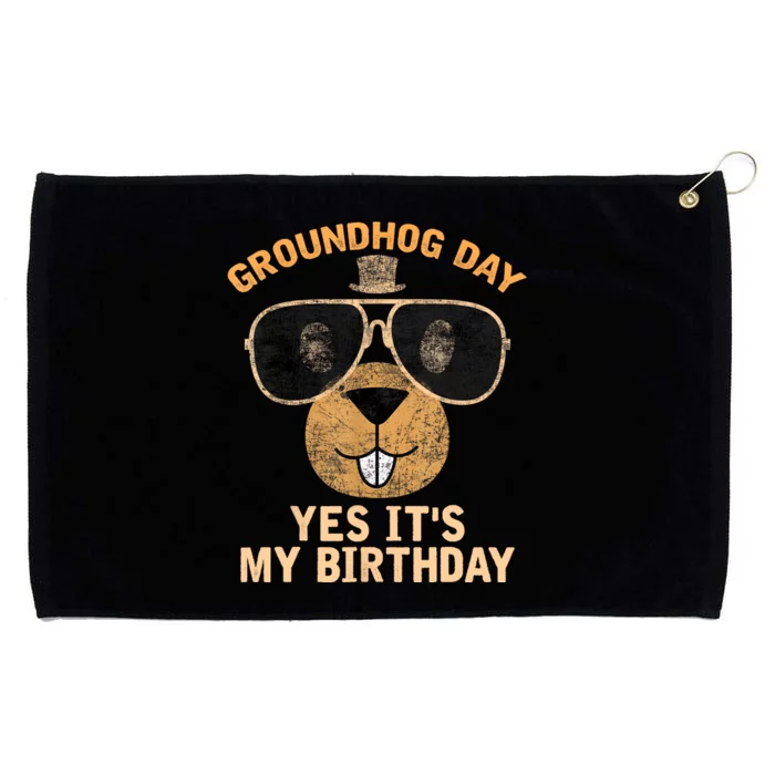 Happy Groundhog Day Lovers Costume Grommeted Golf Towel