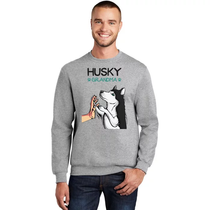 Husky Grandma Dog Mom Lover Tall Sweatshirt