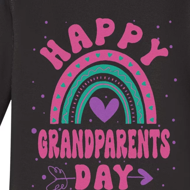 Happy Grandparents Day Funny Grandparents Day Gift Baby Long Sleeve Bodysuit