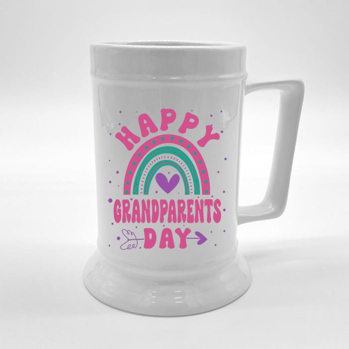 Happy Grandparents Day Funny Grandparents Day Gift Front & Back Beer Stein