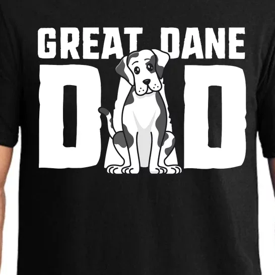 Harlequin Great Dane Dad Dog Father Puppy Adoption Owner Pajama Set