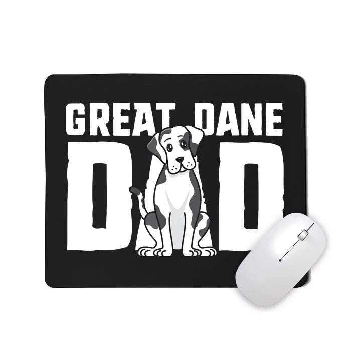 Harlequin Great Dane Dad Dog Father Puppy Adoption Owner Mousepad