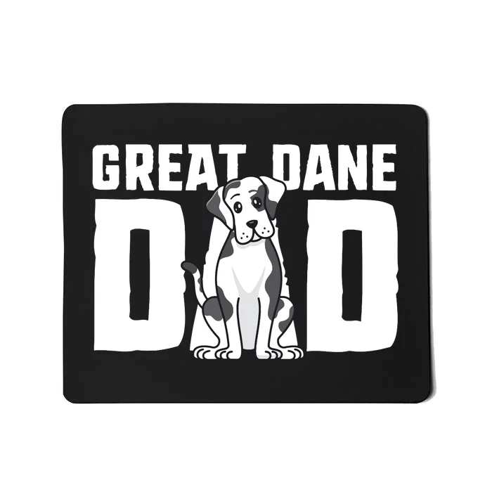 Harlequin Great Dane Dad Dog Father Puppy Adoption Owner Mousepad