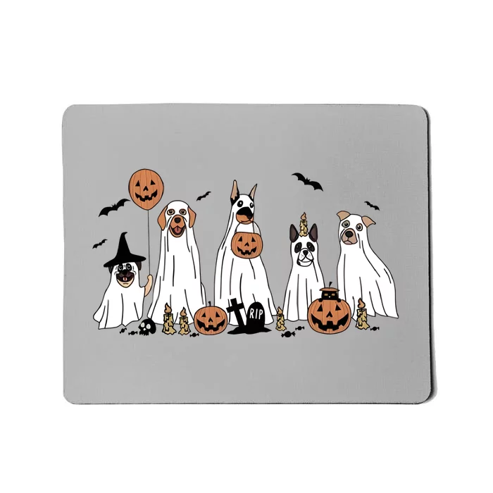 Halloween Ghost Dog Mousepad