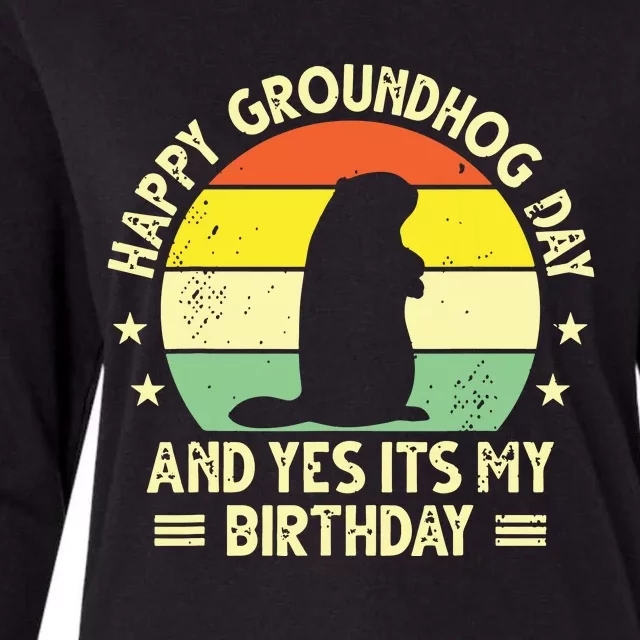 Happy Groundhog Day Lovers Costume Boy Women Womens Cotton Relaxed Long Sleeve T-Shirt