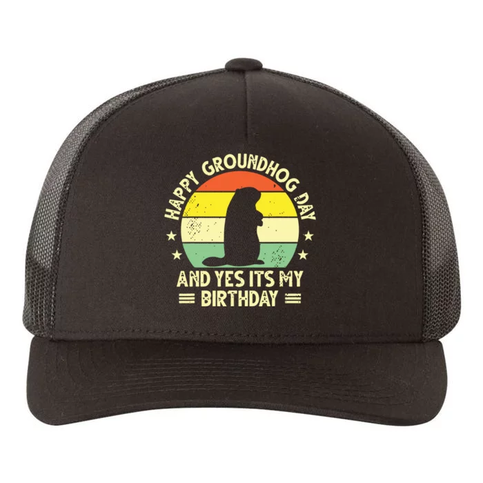 Happy Groundhog Day Lovers Costume Boy Women Yupoong Adult 5-Panel Trucker Hat