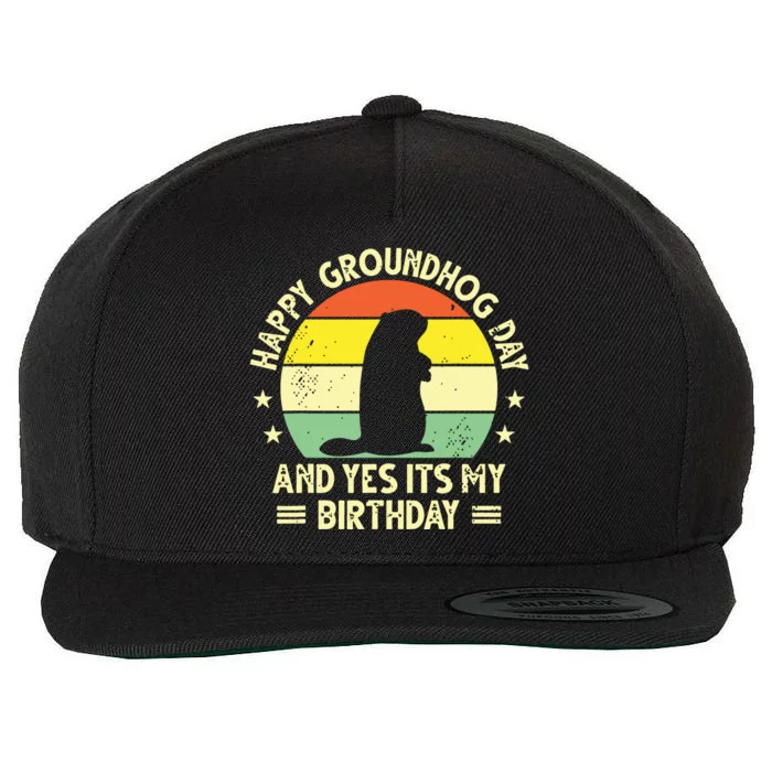 Happy Groundhog Day Lovers Costume Boy Women Wool Snapback Cap