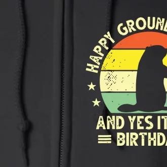 Happy Groundhog Day Lovers Costume Boy Women Full Zip Hoodie