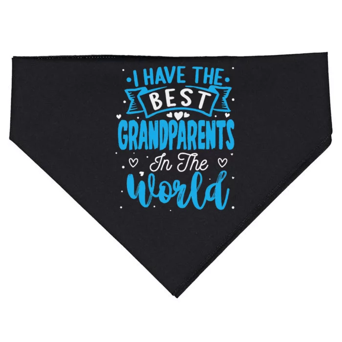 Happy Grandparents Day Funny Grandparents Day Gift USA-Made Doggie Bandana