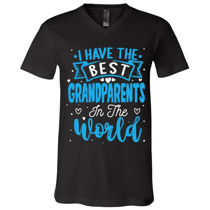 Happy Grandparents Day Funny Grandparents Day Gift V-Neck T-Shirt