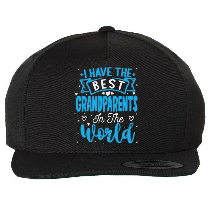 Happy Grandparents Day Funny Grandparents Day Gift Wool Snapback Cap