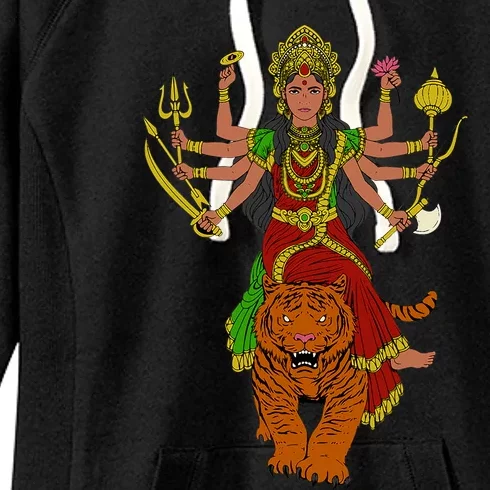 Hindu God Durga Women's Fleece Hoodie