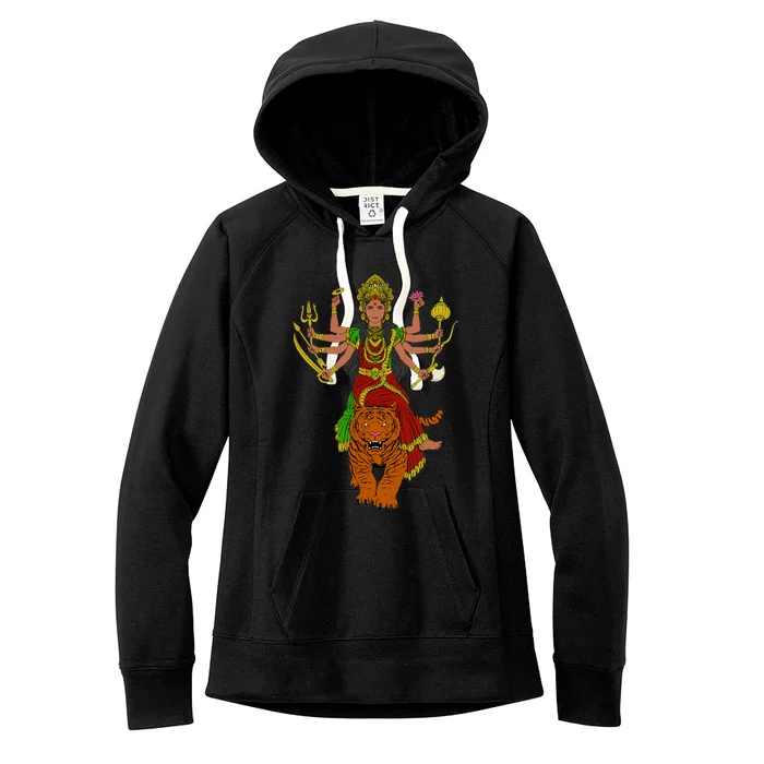 Hindu God Durga Women's Fleece Hoodie