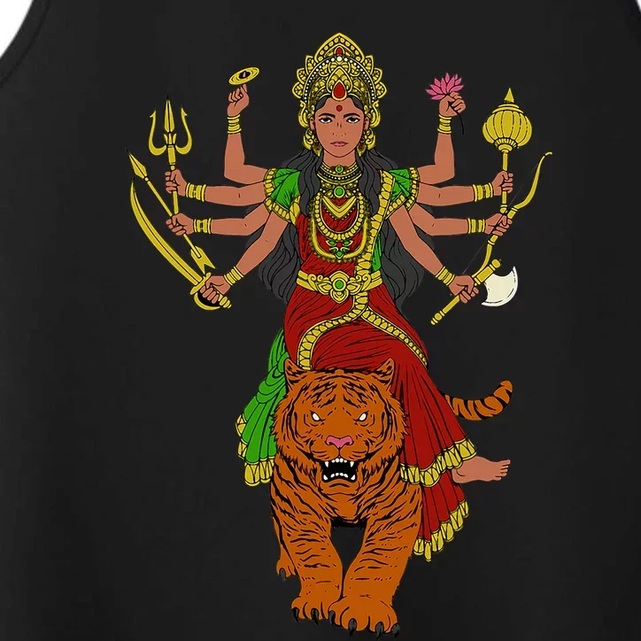 Hindu God Durga Performance Tank