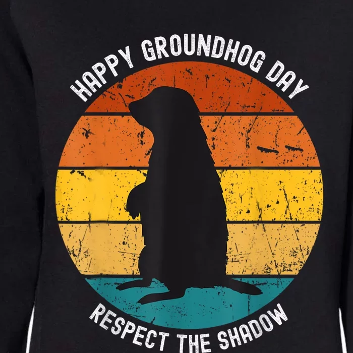 Happy Groundhog Day Lovers Costume Womens California Wash Sweatshirt