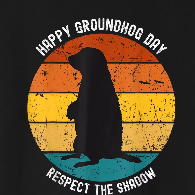 Happy Groundhog Day Lovers Costume Women's Crop Top Tee