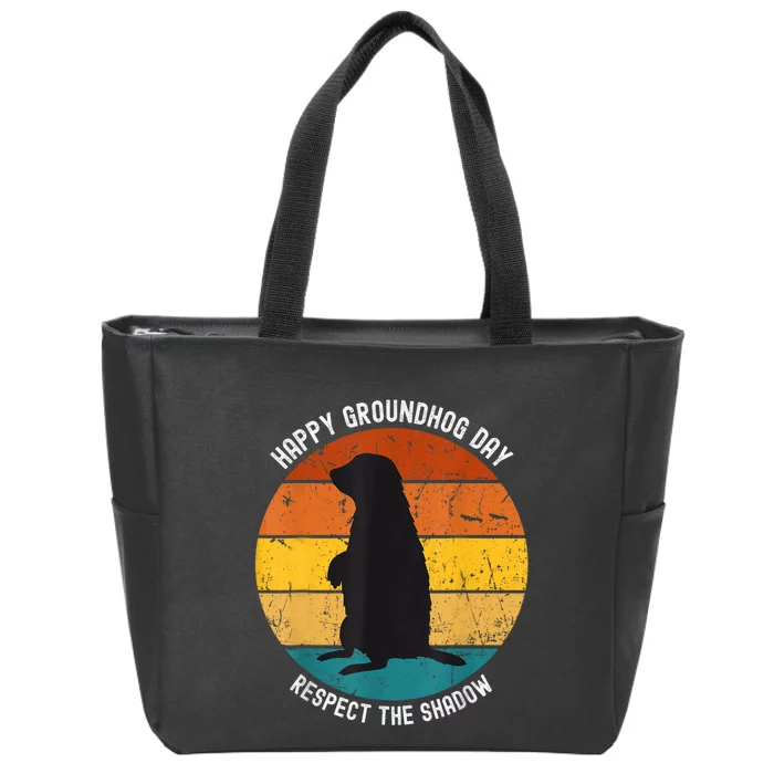 Happy Groundhog Day Lovers Costume Zip Tote Bag