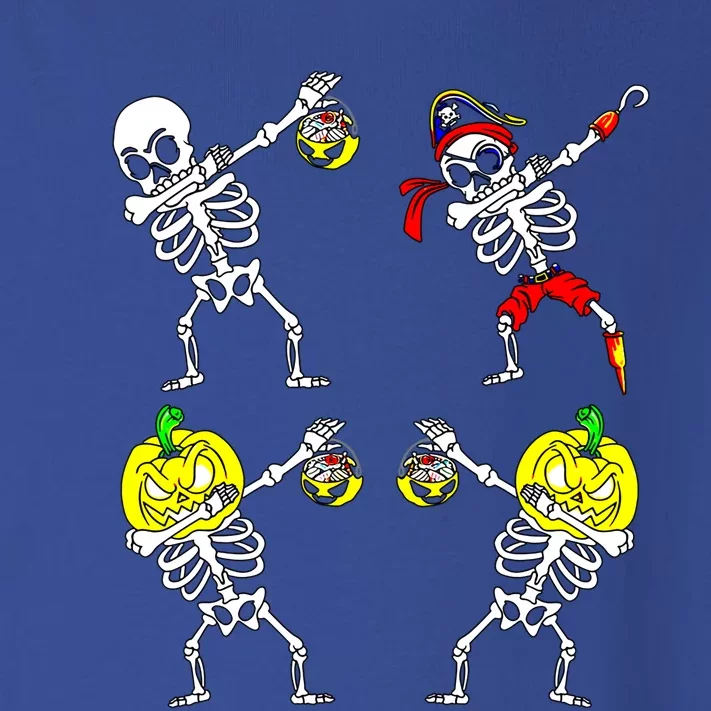 Halloween Gift Dancing Skeletons Pumpkin Pirate Dab Gift Toddler Long Sleeve Shirt