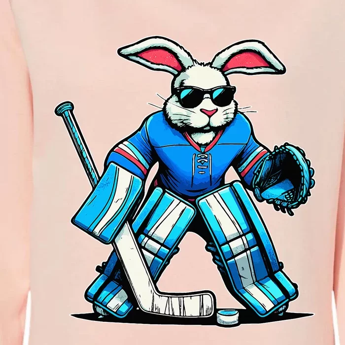 Hockey Goalie Easter Bunny Eggs Womens California Wash Sweatshirt