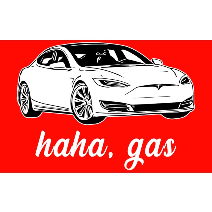 Haha Gas Electric Car Bumper Sticker