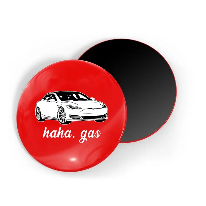 Haha Gas Electric Car Magnet