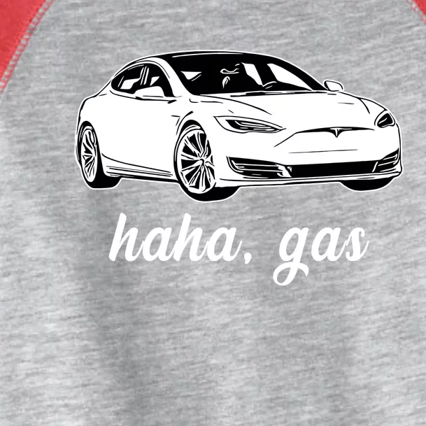 Haha Gas Electric Car Toddler Fine Jersey T-Shirt