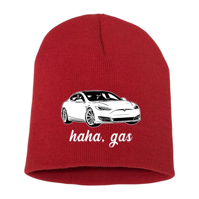 Haha Gas Electric Car Short Acrylic Beanie