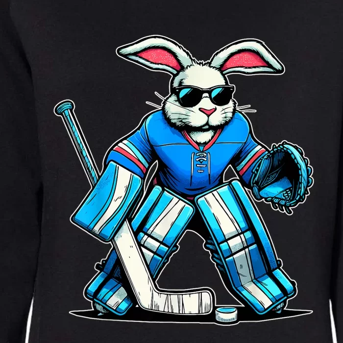 Hockey Goalie Easter Bunny Eggs Womens California Wash Sweatshirt