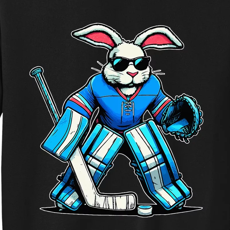 Hockey Goalie Easter Bunny Eggs Tall Sweatshirt