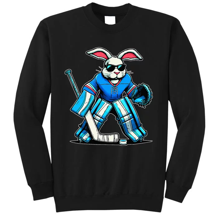 Hockey Goalie Easter Bunny Eggs Tall Sweatshirt