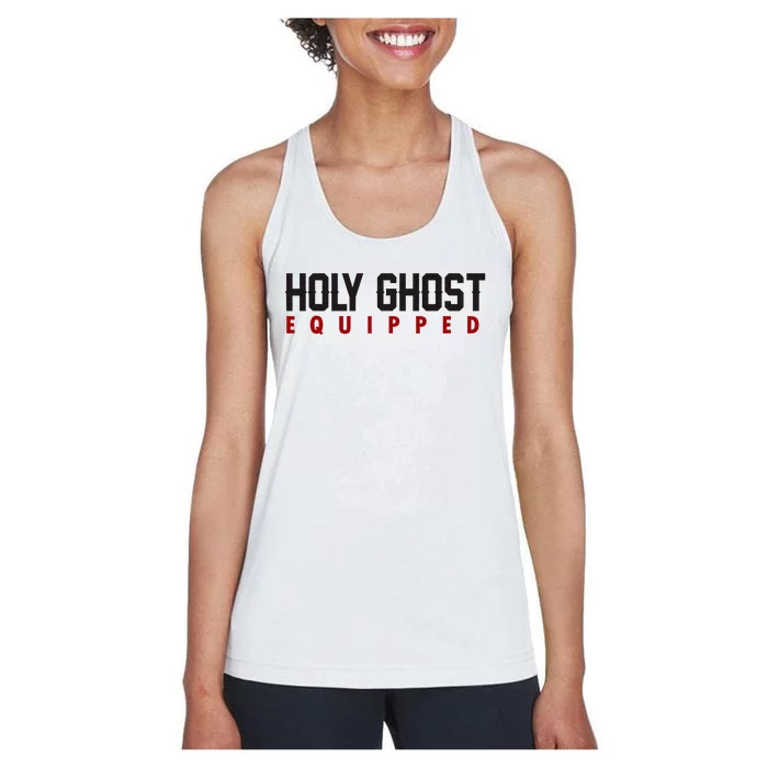 Holy Ghost Equipped Women's Racerback Tank