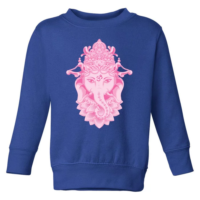 Hindu Ganesh Elephant Yoga Gift Toddler Sweatshirt