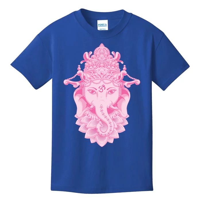 Hindu Ganesh Elephant Yoga Gift Kids T-Shirt