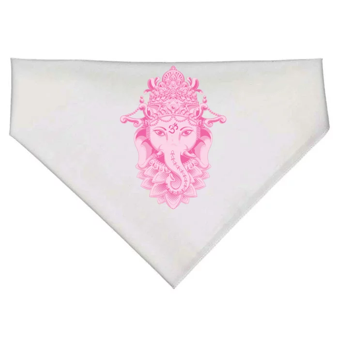 Hindu Ganesh Elephant Yoga Gift USA-Made Doggie Bandana