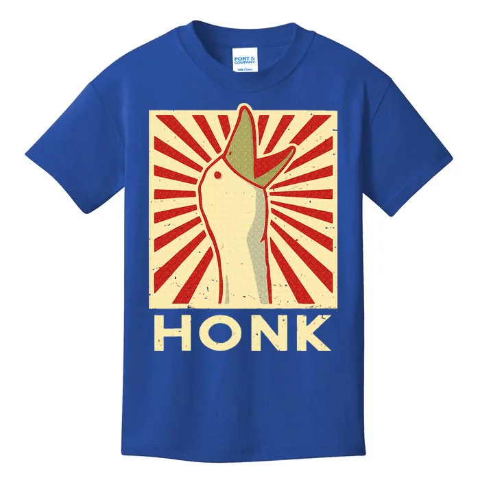 Honk goose  Funny Duck chicken meme Idea Kids T-Shirt