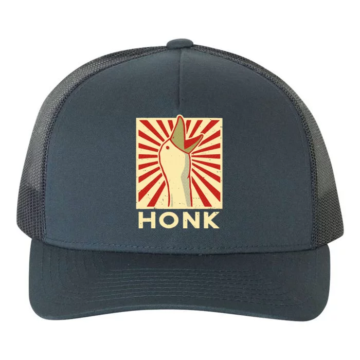 Honk goose  Funny Duck chicken meme Idea Yupoong Adult 5-Panel Trucker Hat