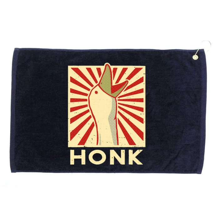 Honk goose  Funny Duck chicken meme Idea Grommeted Golf Towel