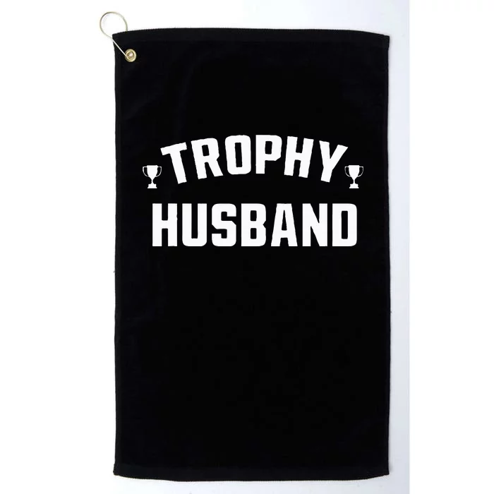 Husband Gift Funny Fun Design Trophy Platinum Collection Golf Towel