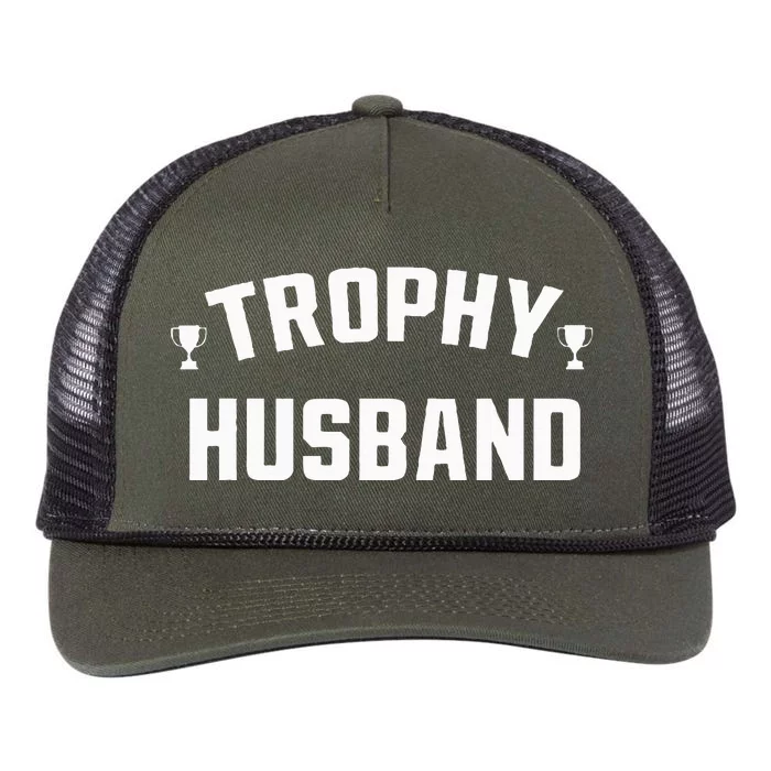 Husband Gift Funny Fun Design Trophy Retro Rope Trucker Hat Cap