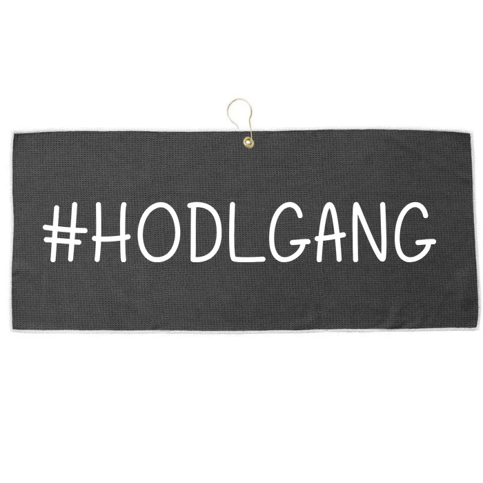 Hodl Gang Funny Crypto Gift Large Microfiber Waffle Golf Towel