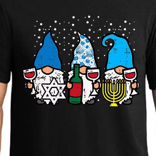 Hanukkah Gnomes Funny Chanukah Jewish Festival Mom Pajama Set