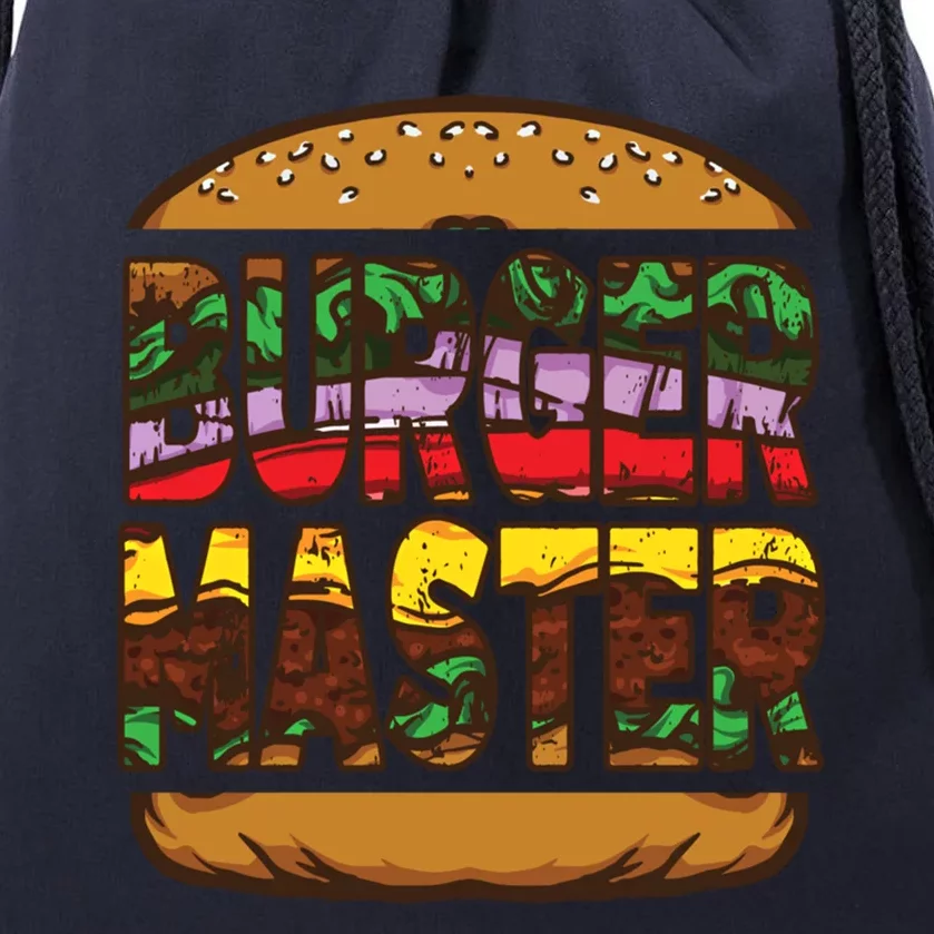 Hamburger Gift Fathers Day Burger Backyard Cookout Gift Drawstring Bag