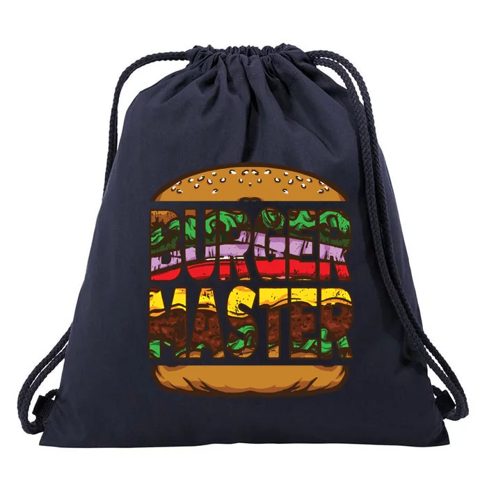 Hamburger Gift Fathers Day Burger Backyard Cookout Gift Drawstring Bag