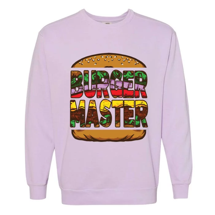 Hamburger Gift Fathers Day Burger Backyard Cookout Gift Garment-Dyed Sweatshirt