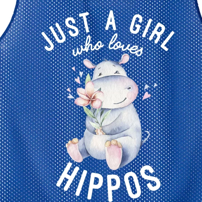 Hippo Gift For Girls Hippo Lover Gift Cute Hippo Cute Gift Mesh Reversible Basketball Jersey Tank